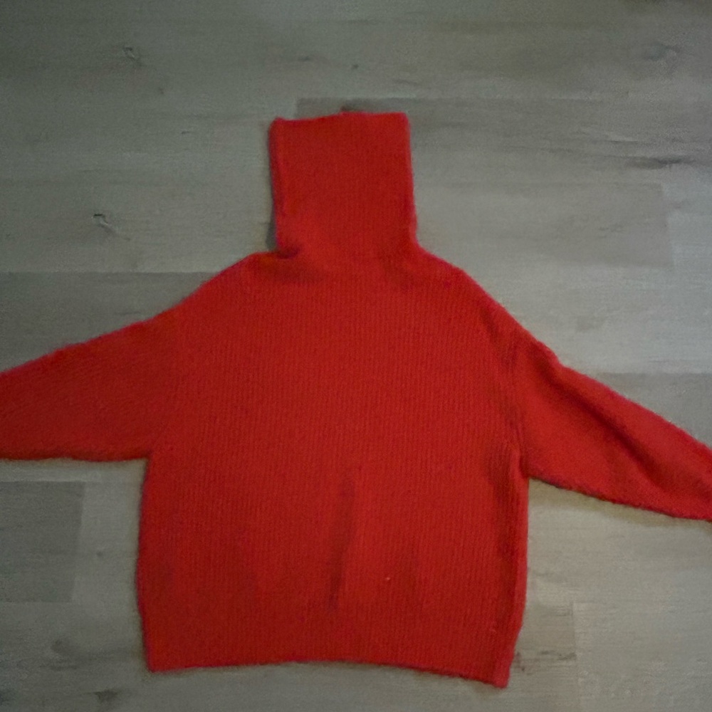 Zara Vibrant Red Knit Sweater